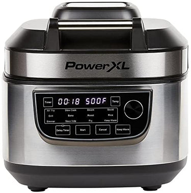 PowerXL Multicooker - 12 in 1 Multikocher mit Warmhaltefunktion - Heißluftfritteuse, Backofen, Bratpfanne, Reiskocher uvm. - 5,7 Liter Fassungsvermögen - 12 Kochprogramme - Airfryer - Kaloriensparend im Sale
